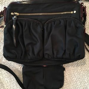 MZ Wallace Paige in Black with Gold hardware